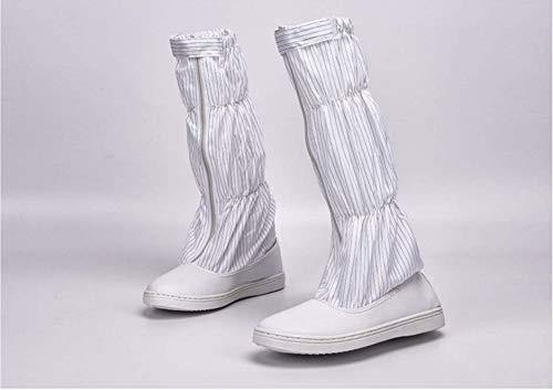 Botas de pie de acero ESD personalizables. Botas de baño limpio de seguridad antiestática.