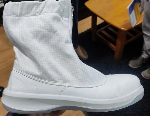 Zapatos de seguridad ESD de pie de acero Botas antiestáticas para salas limpias Electrónica semiconductora Fabricación y lugares de trabajo industriales
