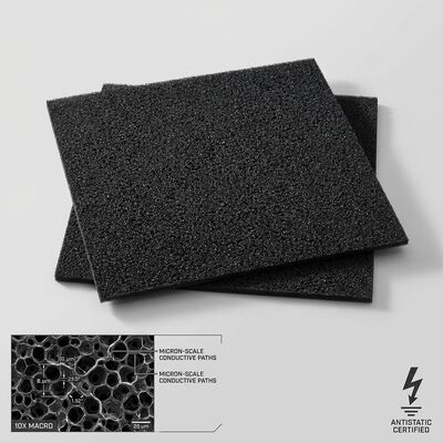 Inserción de espuma conductiva ESD con corte negro de espuma antiestática EVA Cushion de embalaje interior para el envío de placas de circuitos integrados de PCB