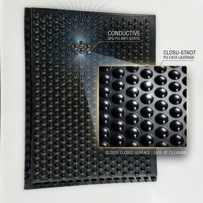 Conductive SPU PU Anti-Static Flooring Mat for Cleanroom Gowning Room Entrance