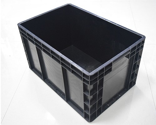 Caja de contenedores Esd Caja de herramientas de plástico Esd Caja de PVC antistatico de PP negro
