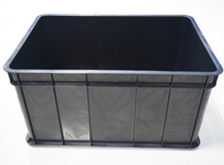Caja de contenedores Esd Caja de herramientas de plástico Esd Caja de PVC antistatico de PP negro