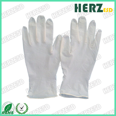 Parásitos atmosféricos antis de los guantes de la mano del ESD del grado del examen/de los guantes del nitrilo tamaño de 12/9 pulgadas
