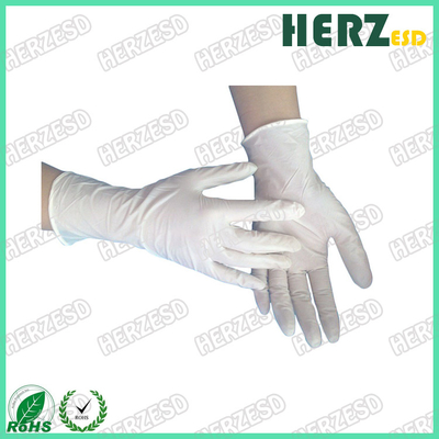Parásitos atmosféricos antis de los guantes de la mano del ESD del grado del examen/de los guantes del nitrilo tamaño de 12/9 pulgadas