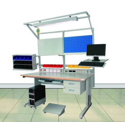 Línea de producción de ensamblaje ESD Banco de trabajo Taller industrial Mesa