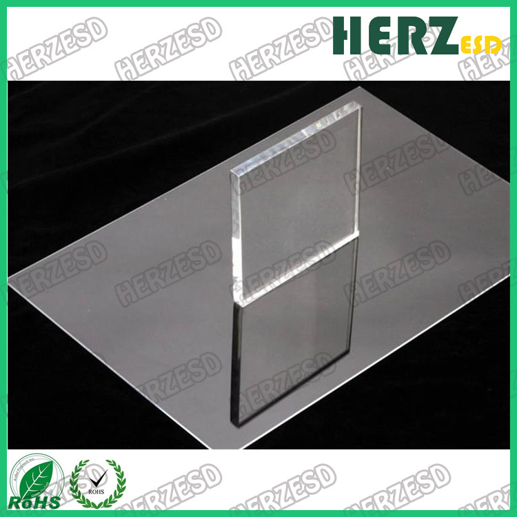 ESD Hoja de acrílico antiestático PMMA Placa de plástico de vidrio plexi estático dispasivo limpio