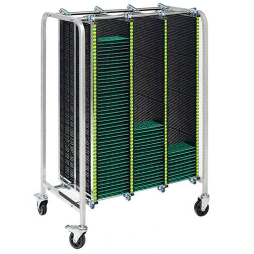 Estante de revistas ESD con características antiestáticas y placas resistentes a las sustancias químicas para la protección de PCB