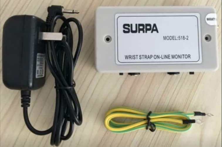 El ensayo de la correa de muñeca ESD SURPA 518-2 / monitor en línea de la correa de muñeca antistática