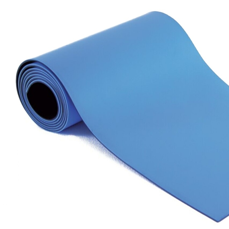 Alfombra de goma ESD de 1,8 mm-3 mm, alfombra de mesa antistática para laboratorios