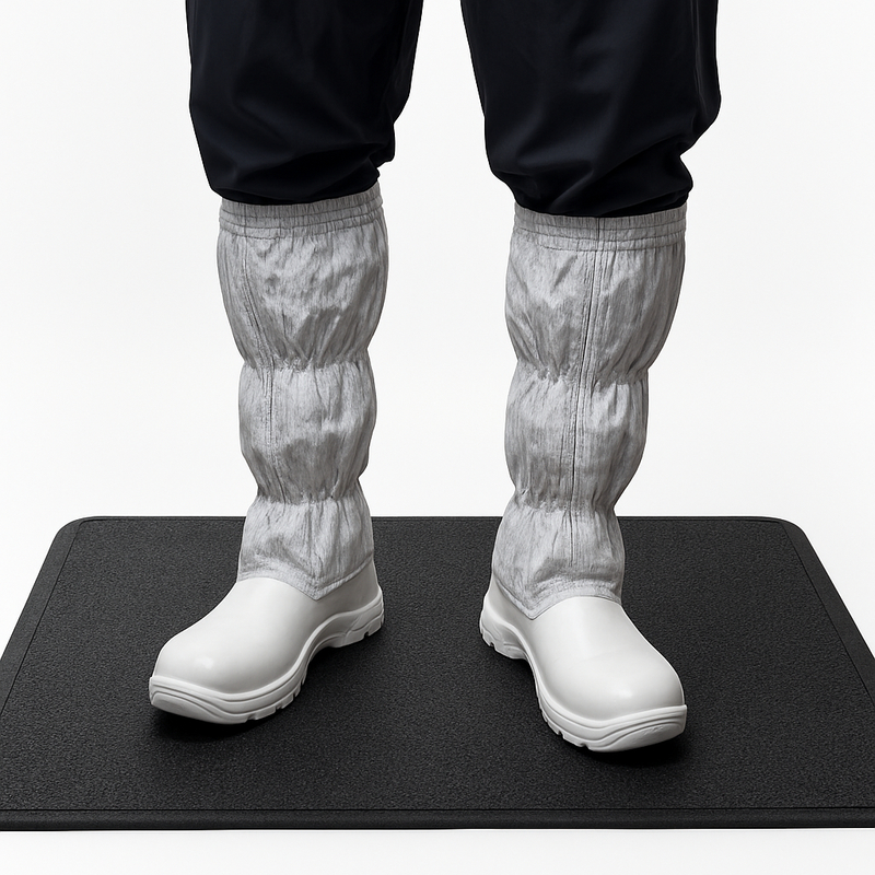 Alfombra de pie espumosa de PVC antistatico para puestos de trabajo y pisos de fábrica