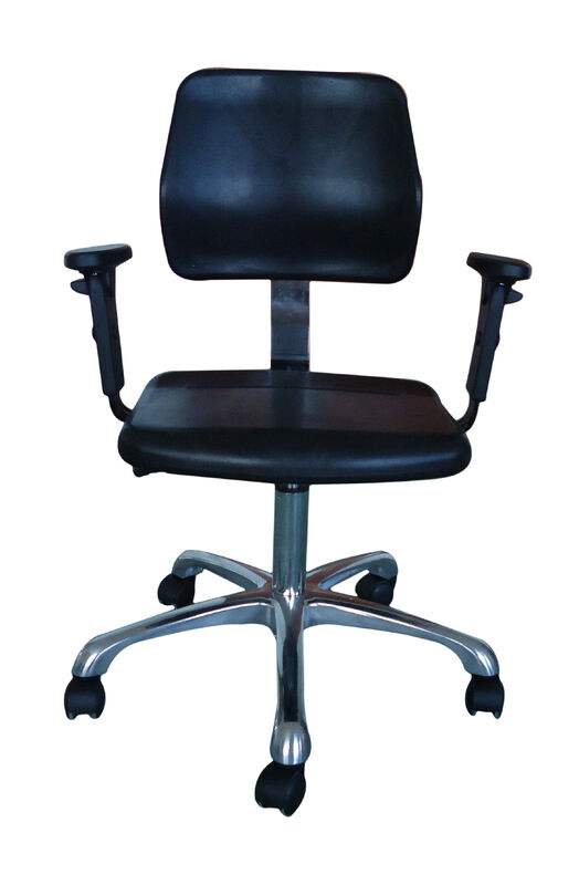 Wholesale PU Rotatable Foam ESD Chair with Footring Anti-Static Stool Laboratory Office Fabric Cleanroom