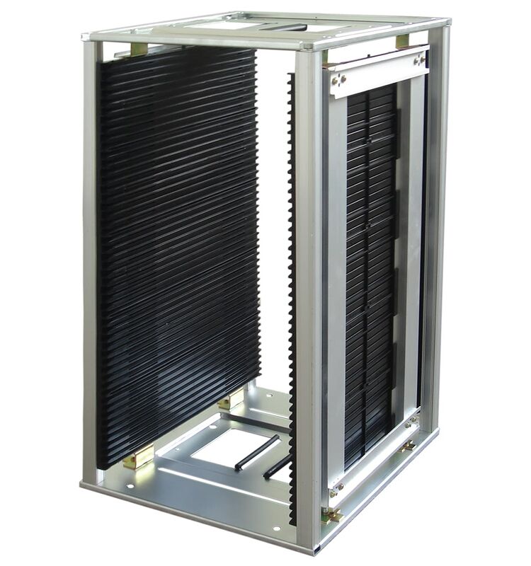 Revistero para PCB para línea SMT | Almacenamiento de PCB seguro ESD, personalizable